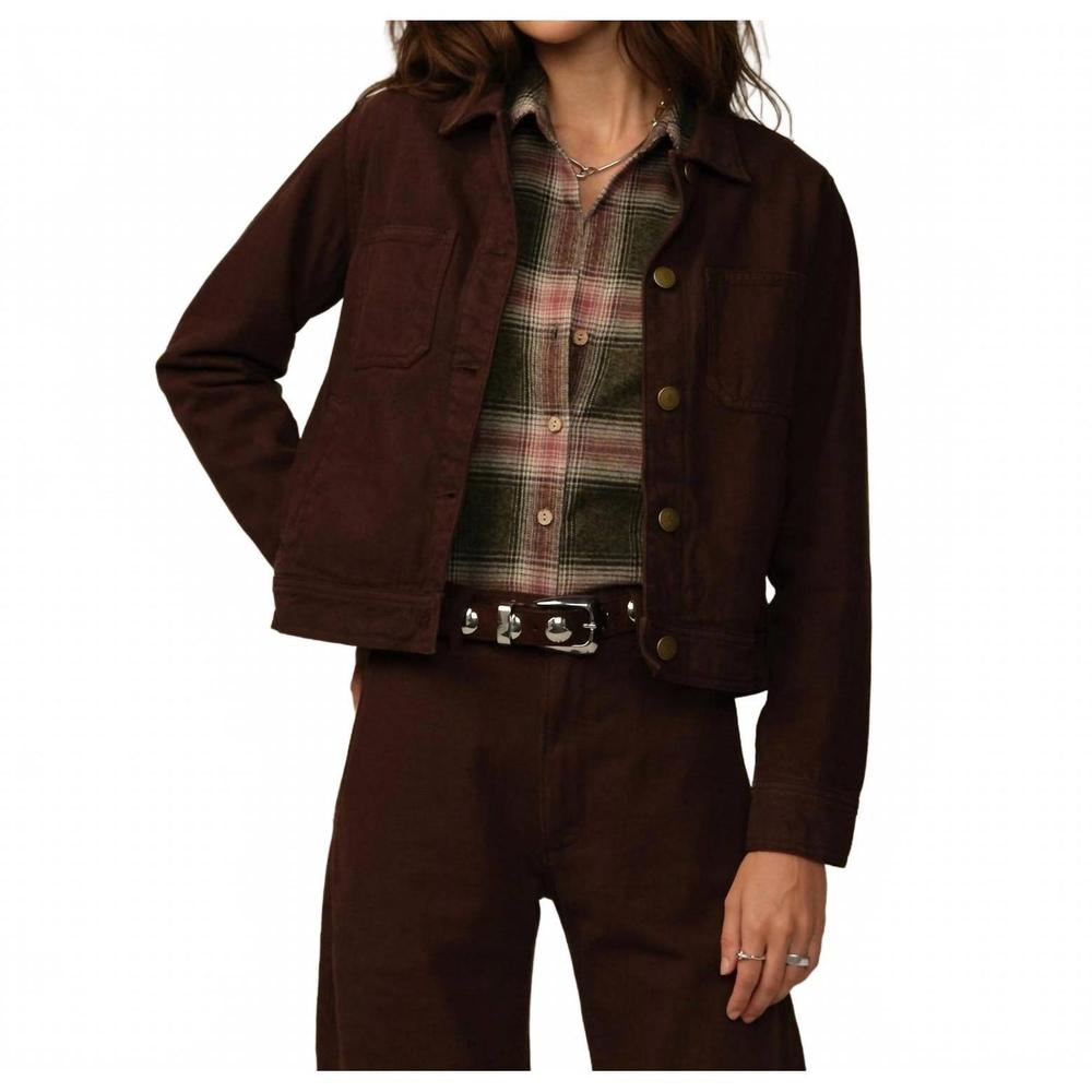 NEW ROAD TO NOWHERE cody jacket in chocolate